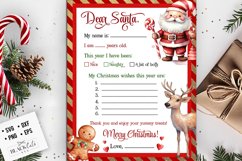 Letter to Santa printable PDF, Santa letter Product Image 1