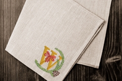 Letter W Embroidery Design - Christmas Pattern Product Image 2