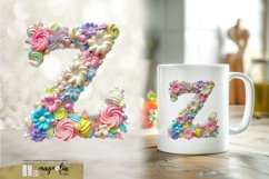 LETTER Z| 3d floral marshmallow clipart png Product Image 1