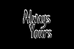 Lettering quotes always yours design Product Image 2