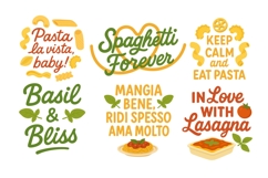 Italian Food Lettering Stickers Product Image 2