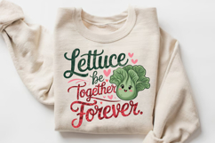 Lettuce Be Together Sublimation PNG Design Product Image 3