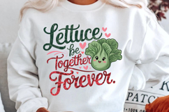 Lettuce Be Together Sublimation PNG Design Product Image 1