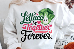 Lettuce Be Together Sublimation PNG Design Product Image 3