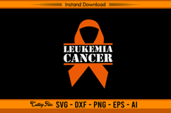 Leukemia Cancer Awareness Ribbon SVG Design Product Image 1