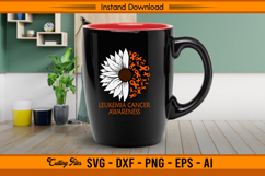 Leukemia Cancer Awareness Sunflower Ribbon SVG Product Image 3