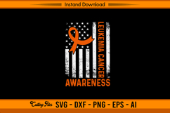 Leukemia Cancer Awareness Ribbon Flag SVG Product Image 1