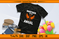 Brother of an Angel Leukemia Cancer Awareness SVG Product Image 2