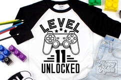 Level 11 Unlocked Birthday Boy Girl SVG PNG 11th Video Game Product Image 5