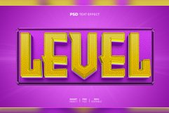 Level 3D editable text effect Product Image 1
