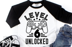 Level 6 Unlocked Birthday Boy Girl SVG - 6th Video Game PNG Product Image 2