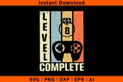 Level 8 Complete Vintage Retro Gaming Celebrate Wedding Product Image 1
