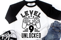 Level 9 Unlocked Birthday Boy Girl SVG - 9th Video Game PNG Product Image 4