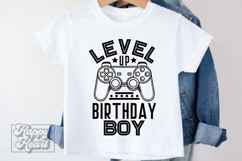 Level Up Birthday Boy SVG - Video Gamer Birthday Shirt PNG Product Image 1