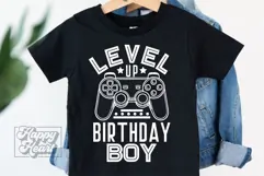 Level Up Birthday Boy SVG - Video Gamer Birthday Shirt PNG Product Image 4