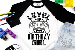Level Up Birthday Girl SVG - Video Gamer Birthday Shirt PNG Product Image 3