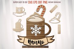  leyered christmas	christmas dxf files	laser cut files	glowforge svg	hot cocoa ornament	xmas ornament	ornament laser cut	glowforge files	hot cocoa svg	hot cocoa sign	hot cocoa mug	hot chocolate mug	hot chocolate svg