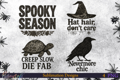 Lace Halloween Sublimation Designs | spooky season Product Image 1