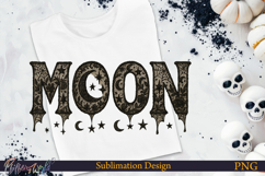 Lace Halloween Sublimation Design | Moon Product Image 1
