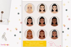 Girl clipart avatar, female logo, social brand LVB111 Liana Product Image 3