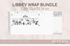 FLOWER LIBBEY GLASS CAN CUT FILE BEING USED AS A BEER CAN PRINT