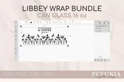 FLOWER LIBBEY GLASS CAN CUT FILE BEING USED AS A BEER CAN PRINT