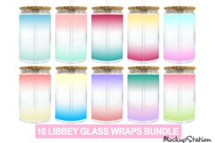 Libbey Glass Gradient Wrap| 16oz Can Sublimation PNG Product Image 1