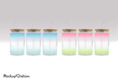 Libbey Glass Gradient Wrap| 16oz Can Sublimation PNG Product Image 4