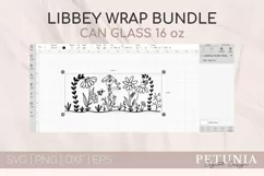 FLOWER LIBBEY GLASS CAN CUT FILE BEING USED AS A BEER CAN PRINT