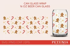 CHRISTMAS CAN GLASS WRAP CUT FILE BEING USED AS A CHRISTMAS BEER CAN GLASS WRAP PRINT