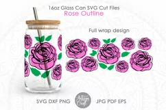 libbey can glass wrap as cut file and sublimation 