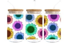 This is a tumbler sublimation colorful sunflowers bundle in JPG file format. It is with a very high resolution and is perfect for tumbler gifts.