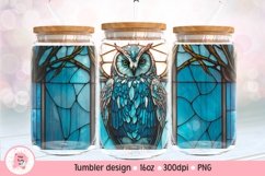 Tumbler Sublimation Owl Bundle, 16 oz glass can wrap, libbey 16 oz template, can glass beer