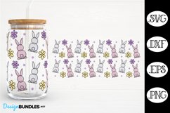 Easter Bunny Glass Can Wrap  Product Image 1
