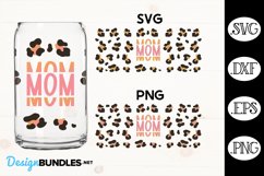 Mom Animal Print Wrap For Libbey Can Glass SVG Product Image 1