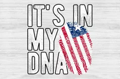 It's in my DNA Liberia Flag Fingerprint PNG Sublimation Product Image 1