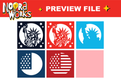 Statue of Liberty Shadow Box SVG Product Image 2