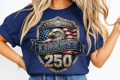 Patriotic Eagle PNG, Liberty 250 PNG, 1776-2026 PNG, 250th Anniversary USA, American Flag Eagle, 4th of July PNG, USA Pride PNG, Semiquincentennial PNG, Independence Day PNG, Patriotic Shield PNG