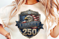 Patriotic Eagle PNG, Liberty 250 PNG, 1776-2026 PNG, 250th Anniversary USA, American Flag Eagle, 4th of July PNG, USA Pride PNG, Semiquincentennial PNG, Independence Day PNG, Patriotic Shield PNG