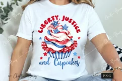 Liberty Justice And Cupcakes 4th Of July PNG | Patriotic PNG Product Image 3
