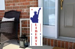 Liberty SVG, 4th Of July Porch Sign SVG Design Product Image 2