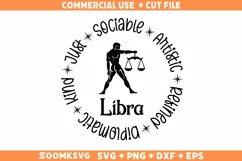 Libra SVG, Zodiac Signs SVG, Horoscope SVG, Cut files Product Image 1