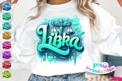Libra Zodiac Airbrushed PNG Product Image 1