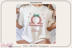 Libra Zodiac PNG, Cozy Faux Knit Astrology Clipart, Product Image 7