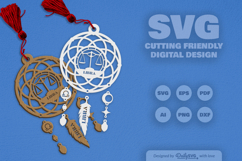 Libra Dream Catcher Laser Cut Set SVG Product Image 2