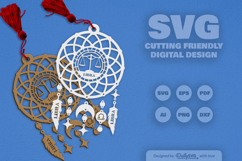 Libra Dream Catcher Laser Cut Set SVG Product Image 2