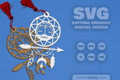 Libra Dream Catcher Laser Cut Set SVG Product Image 2