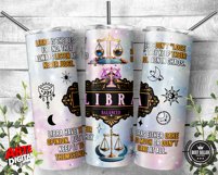 12 Zodiac Sign Affirmation |20oz Skinny Tumbler Sublimation Product Image 11
