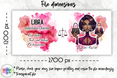 Zodiac Sign Mug Wrap PNG, Libra 15oz Sublimation Design Product Image 2