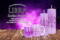 Libra - Zodiac Sign Iridescent Drinkware Wraps Product Image 1